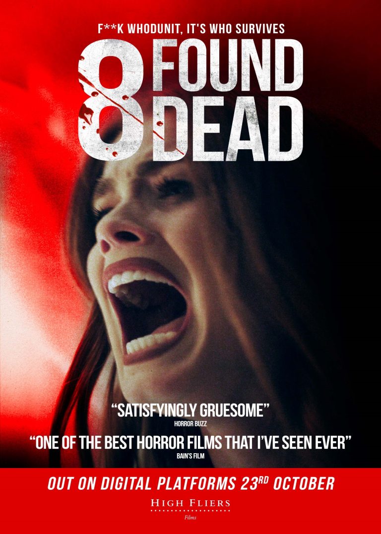 ‘8 Found Dead’ Travis Greene’s ‘savagely entertaining’ horror gets UK Premiere at GrimmFest followed by digital debut on 23 October